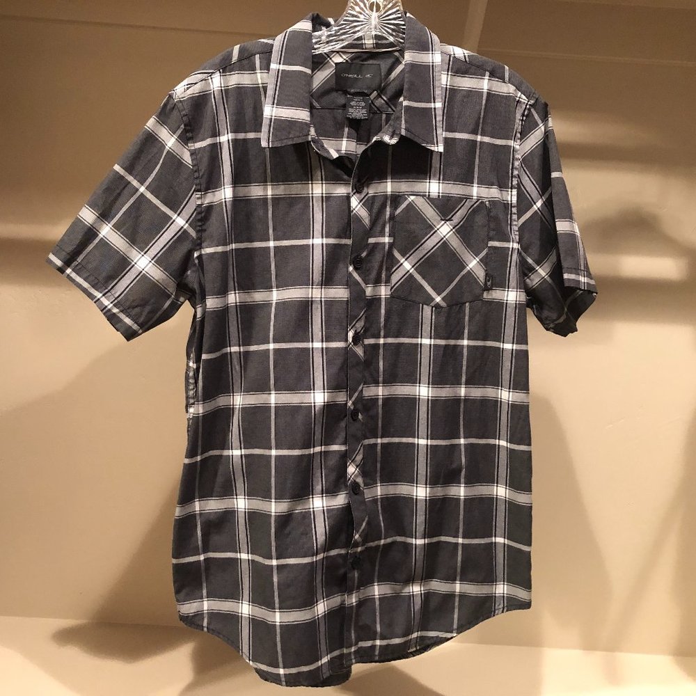 O'Neill Button Down Short Sleeve Shirt Size Medium